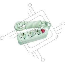 Makel MGP214 Удлинитель 3 гн 5 м с\з вкл.   
