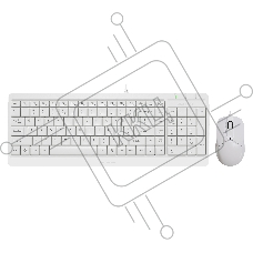 Клавиатура + мышь A4Tech Fstyler F1512 клав:белый мышь:белый USB
