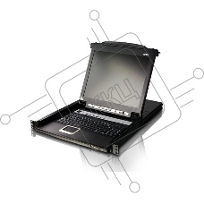 Kvm консоль ATEN SINGLE RAIL 16P PS/2-USB LCDKVMP 17INCH (CL5716MR)