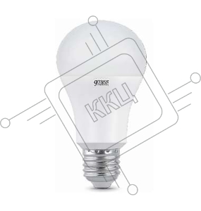 Лампа GAUSS LED Elementary 23215  A60 15W E27 2700K 1/10/40 груша