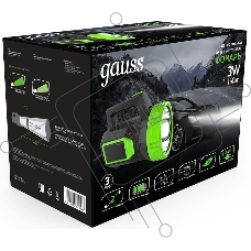 Фонарь прожекторный модель GFL604 3W 150lm lead acid 900mAh LED 1/10/40