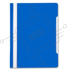 Папка-скоросшиватель Бюрократ прозрачный верхний лист А4 пластик синий (PS20BLUE)