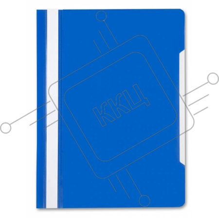 Папка-скоросшиватель Бюрократ прозрачный верхний лист А4 пластик синий (PS20BLUE)