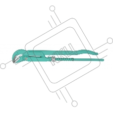 Ключ трубный Sturm! 1045-02-15 рычажный 1,5