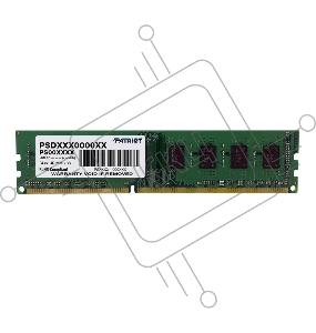 Оперативная память Patriot SL 4Gb DDR3 1600MHz (pc-12800) DIMM 1.35V PSD34G1600L81 1*4GB CL11
