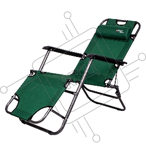 Кресло-шезлонг двухпозиционное 156х60х82 см, Camping// Palisad