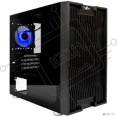 Компьютерный корпус Minitower mATX Eurocase 00-01003410 M07 3ARGB черный без БП закаленное стекло USB 3.0