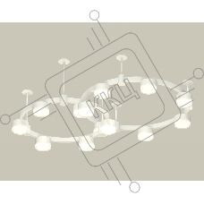 Светильник Ambrella light XR92211006/13 SWH/FR/CL белый песок/белый матовый/прозрачный GX53 (A9221, A9226, C9236, C9231,N8399)