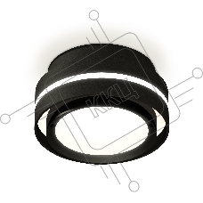Светильник Ambrella Light XS8414001 SBK/PBK черный песок/черный полированный GX53 (C8414, N8113)
