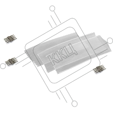 Коннектор средний G-5050-M-IP20-NL-RGB уп. по 10шт  (с термоусад. пленкой)