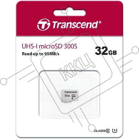 Флеш карта microSD 32GB Transcend microSDHC Class 10 UHS-1 U1, (без адаптера), TLC
