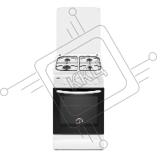Газовая плита Kraft KF-FSK5403AGW