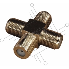Переходник соединитель PROconnect x4 гнезда F (F- крест)