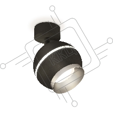 Комплект поворотного светильника Ambrella light XM1102003 SBK/MCH черный песок/хром матовый MR16 GU5.3 LED 3W 4200K (A2210, C1102, N7033)