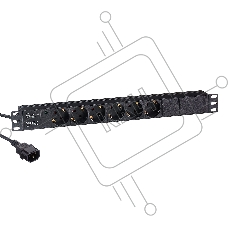 Блок розеток горизонтальный ExeGate ServerPro PDU-19H604 Al-6S-C14-2.5, 19