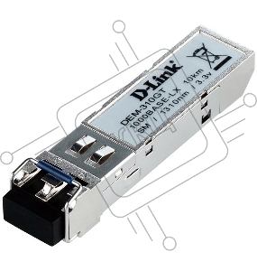 Трансивер D-Link DEM-310GT/DD, 1-port mini-GBIC LX Single-mode Fiber Transceiver (up to 10km, support 3.3V power), DDM support