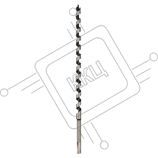 Сверло винтовое по дереву 16х460 мм (шестигранный хвостовик) Kranz