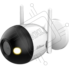 Уличная цилиндрическая IP-видеокамера DAHUA DH-IPC-F2CP-PV-0280B Smart Dual Light 2Мп, 1/3” CMOS, объектив 2.8мм, видеоаналитика, ИК 30м, LED 30м, микрофон, динамик, Wi-Fi 2.4ГГц, IP67, металл пластик