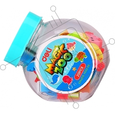 Набор ластиков Deli EH03206 Magic Zoo, ассорти, пластиковая туба (20шт)