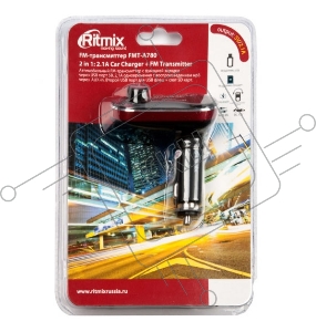 Автомобильный FM-модулятор Ritmix FMT-A780 черный SD USB