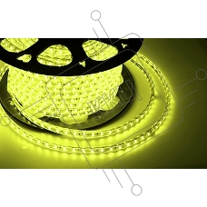 LED лента 220 В, 13х8 мм, IP67, SMD 5050, 60 LED/m, цвет свечения желтый