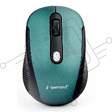 Мышь беспроводная Gembird MUSW-420-2 зеленый, 1600 dpi, радиоканал, USB, кнопки - 4