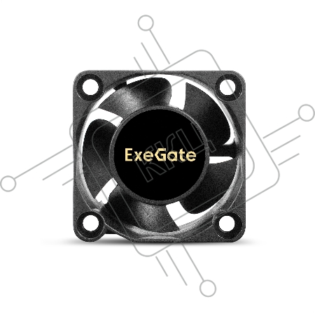 Вентилятор 12В DC ExeGate EX04020S2P (40x40x20 мм, Sleeve bearing (подшипник скольжения), 2pin (разъем 2.54), 6500RPM, 28dBA)