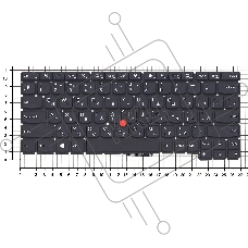 Клавиатура для ноутбука Lenovo ThinkPad X1 Helix черная