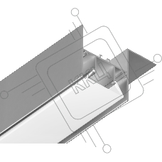 Алюминиевый профиль Ambrella light GP4050AL серебро 2000*51.27*34