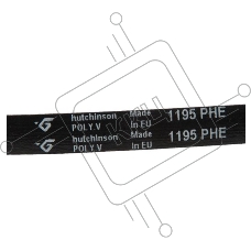 Ремень 1195 H8 HUTCHINSON BLH128UN для стиральной машины Indesit, Ariston, Hotpoint черный