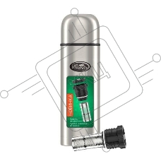 Термос Biostal Охота (1,2 литра), 2 чашки, с ситечком, стальной