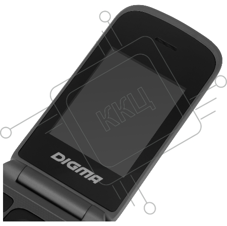 Мобильный телефон Digma VOX FS240 32Mb серый моноблок 2.44