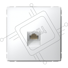 Розетка компьютерная SE GAL000183 ArtGallery RJ45 кат.5E механизм бел.