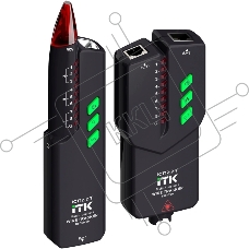 Тестер кабельный ITK ICT12-2-T черный