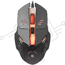 Мышь проводная Defender Ultra Gloss MB-490 черный, 1000 dpi, USB, кнопки - 4