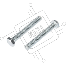 Болт шестигранный KRANZ DIN 933, 8х60,  пакет (4шт.)