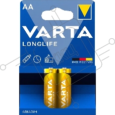 Батарейки VARTA Long Life AA блистер 2  04106101412 