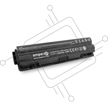 Аккумуляторная батарея Amperin для ноутбука Dell XPS 14, 15, 17 11.1V 6600mAh (73Wh) AI-XPS14