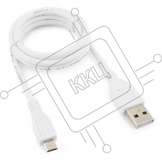 Кабель USB 2.0 Pro Cablexpert CCP-mUSB2-AMBM-W-1M, AM/microBM 5P, 1м, экран, белый, пакет