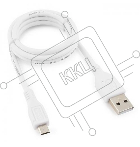 Кабель USB 2.0 Pro Cablexpert CCP-mUSB2-AMBM-W-1M, AM/microBM 5P, 1м, экран, белый, пакет