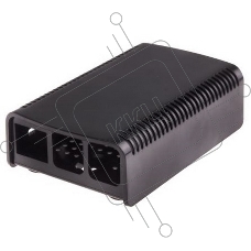 Корпус Raspberry Pi 3 Model B , 2-piece black case ASM-1900040-21, совместим с креплением VESA Mount (103-4300)