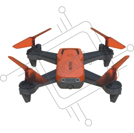 Квадрокоптер Hiper HQC-0030 SKY PATROL FPV 0.3Mpix VGA WiFi ПДУ черный/оранжевый