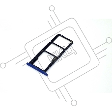 Лоток для SIM-карты Huawei Honor 8X синий