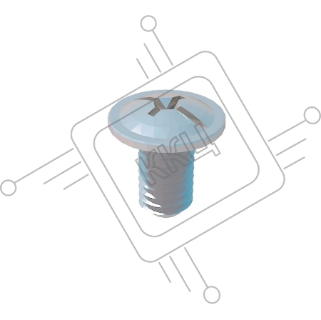 Винт М6х10 со шлицем комби V6х10 КМ LO0684