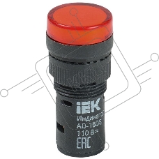 Арматура светосигнальная AD-16DS 24В AC/DC красн. ИЭК BLS10-ADDS-024-K04-16