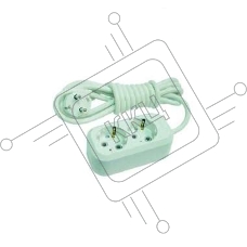 Makel MGP112 Удлинитель 2 гн 2 м с\з   