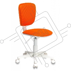 Кресло детское Бюрократ CH-W204NX/ORANGE оранжевый TW-96-1 (пластик белый)