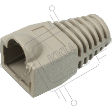 Защитные колпачки для кабеля 6,0мм cat.5, на соединение коннектора с кабелем, серый, 100 шт. в пчк