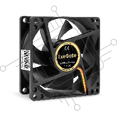 Вентилятор для корпуса ExeGate EX08025S3P-24 черный, 80 мм, 2850 об/мин, 28 дБ, 3 pin