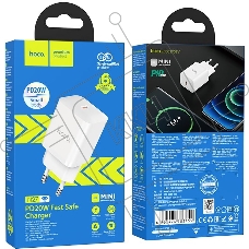 Сетевое зар./устр. Hoco N27 White 20W 3A+2.22A+1.67A (PD+QC+AFC) USB-C универсальное белый